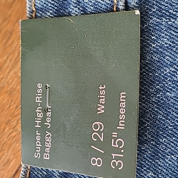 Wild Fable super high rise baggy Jean size 8/ 29 - Picture 6 of 6